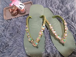 Havaianas slim square verde militar